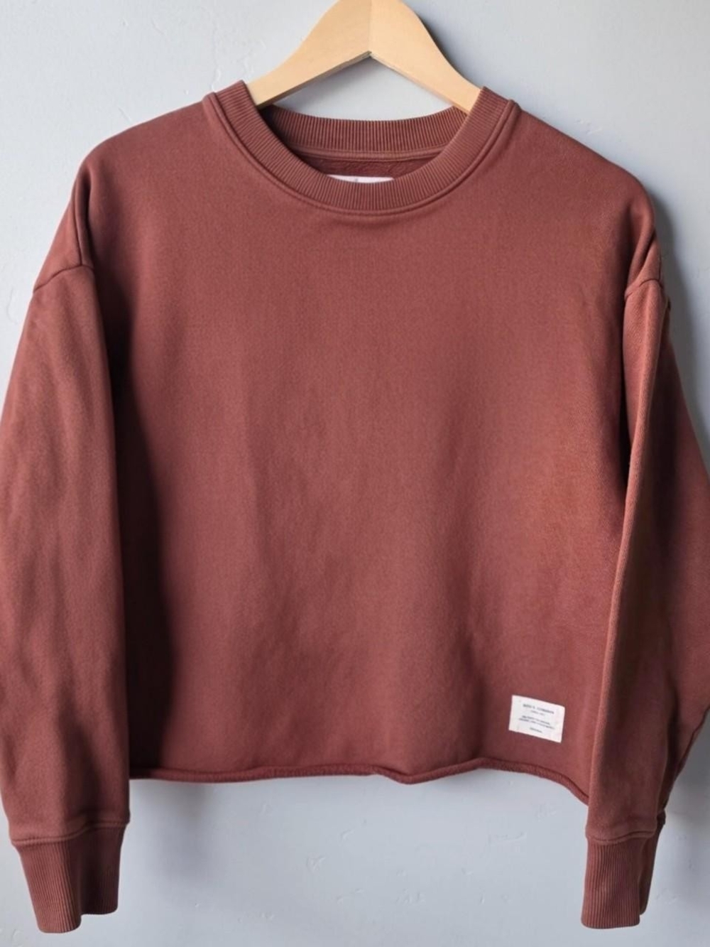 Merz B Schwanen brown crewneck sweatshirt size small Oversized Fit